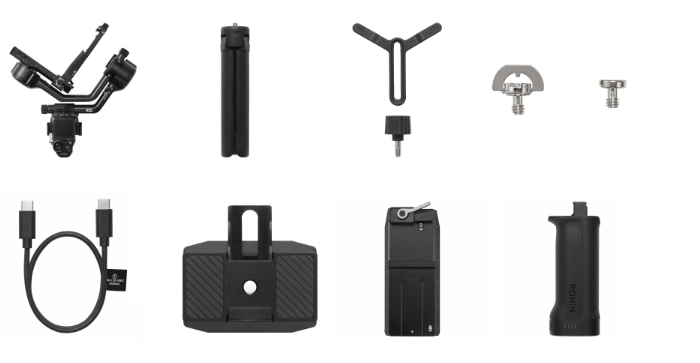 DJI RS 5 - zawartość zestawu